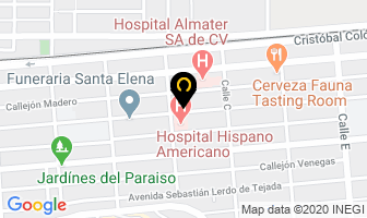 Mapa de Nucleo Medico Odontologico en Mexicali
