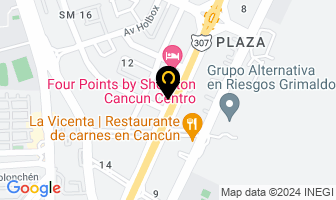 Mapa de Nutriologa Ofelia Arenas Ortega en Cancún
