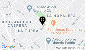 Mapa de Odontologia Infantil Dra. Carmen Tejedo Kuri en Ciudad de Mexico