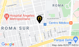 Mapa de Ojos Artificiales Iglesias en Ciudad de Mexico