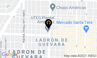 Mapa de Optica Andes en Guadalajara