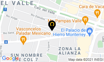 Mapa de Organitec en Monterrey