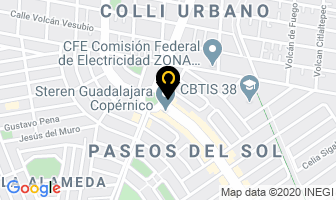 Mapa de Orto Gar en Zapopan