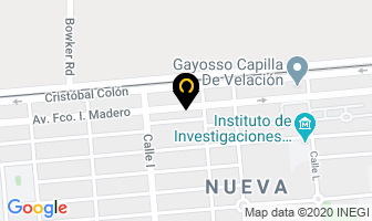 Mapa de Ortodoncia & Ortopedia Maxilofacial en Mexicali