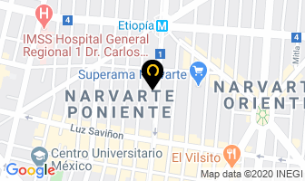 Mapa de Ortopedia Y Traumatología en Ciudad de Mexico