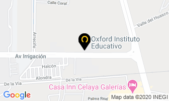 Mapa de Oxford Instituto Educativo en Celaya