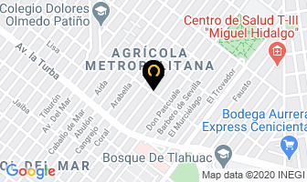 Mapa de Pasteleria Del Angel en Ciudad de Mexico