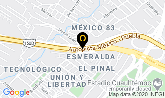 Mapa de Pasteleria Paola en San Andrés Cholula