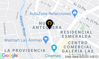 Mapa de Pasteles Especiales en Puebla