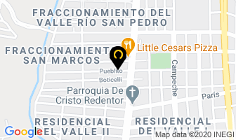 Mapa de Peluquería Guadalajara en Aguascalientes