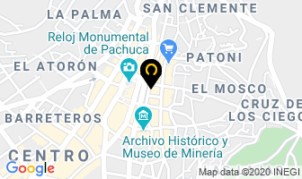 Mapa de Perfumería “Helia”. en Pachuca de Soto