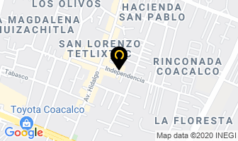 Mapa de Pescados Y Mariscos en Coacalco de Berriozábal