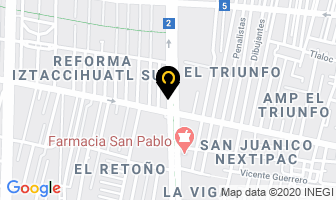 Mapa de Pinturas Berel S.a. De C.v. en Ciudad de Mexico