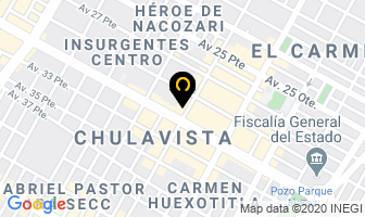 Mapa de Pizza Fretta en Puebla