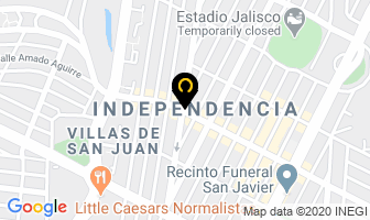Mapa de Pizzitas en Guadalajara