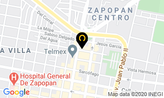 Mapa de Plasticos Santa Lucia en Zapopan