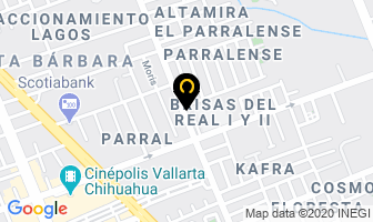 Mapa de Plasticos Y Dulces Del Norte en Chihuahua