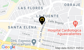 Mapa de Podología La Salud Del Pie en Aguascalientes