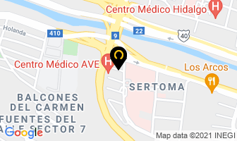 Mapa de Producciones Chg en Monterrey
