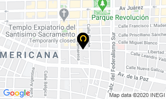 Mapa de Productos Curtientes S.a. De C.v. en Guadalajara