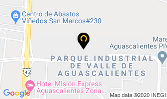 Mapa de Productos Del Valle Mexico en Aguascalientes
