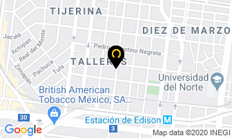 Mapa de Productos Polo, S.a. De C.v. en Monterrey