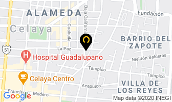 Mapa de Promociones Aguilar en Celaya