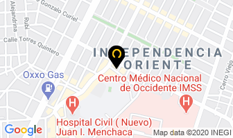 Mapa de Proveedora Cristalera en Guadalajara
