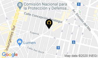 Mapa de Psic. Adriana Forzante Trost en Benito Juárez