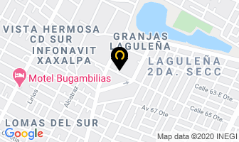 Mapa de Purificadoras Gomro en Puebla
