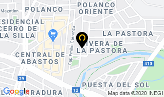 Mapa de Quinta San Fernando en Guadalupe