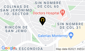 Mapa de R.a. Industrial Del Norte S.a. De C.v. en Monterrey
