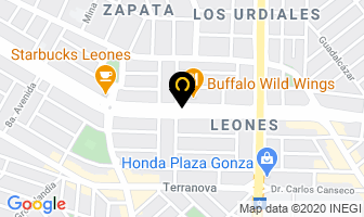 Mapa de Rada Motors en Monterrey