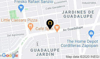 Mapa de Recinto Funeral Guadalupe en Guadalajara