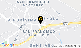 Mapa de Refaccionaria Mino en San Andrés Cholula