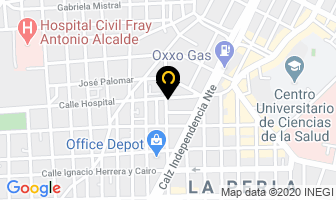 Mapa de Refacciones Memo en Guadalajara