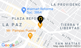 Mapa de Refrigeracion Bon-Her en Puebla