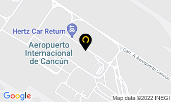 Mapa de Renta De Autos En Cancún Aeropuerto en Cancún