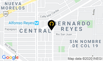Mapa de Representaciones Industriales Rocha en Monterrey