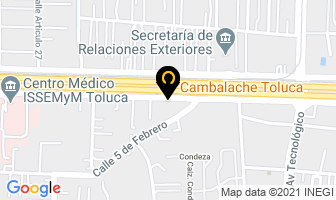 Mapa de Restaurante Argentino Cambalache en Metepec