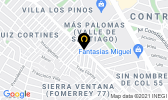 Mapa de Restaurante Las Palomas en Monterrey