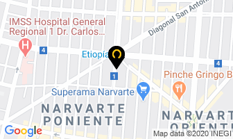 Mapa de Restaurante María Bonita en Ciudad de Mexico