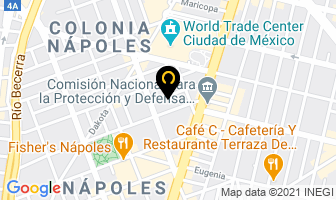 Mapa de Restaurante Nagaoka en Ciudad de Mexico