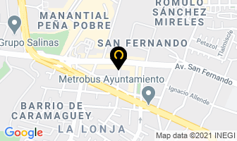Mapa de Restaurante Piave en Ciudad de Mexico