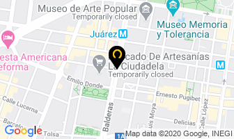 Mapa de Restaurante Tampico Club en Ciudad de Mexico