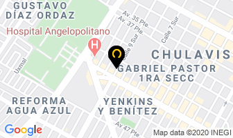 Mapa de Restaurante Vegetariano Dharma en Puebla