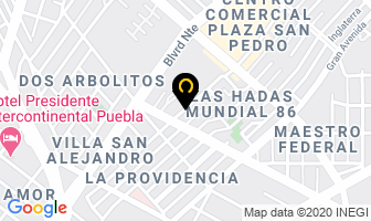 Mapa de Revista Vive Joven en Puebla