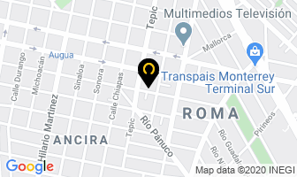 Mapa de Ritetek Adhesivos Industriales en Monterrey