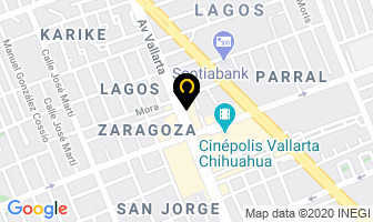 Mapa de Rodajas Y Bandas Industriales, S.a. De C.v en Chihuahua
