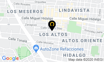 Mapa de Rosarios San Benito en Tlaquepaque